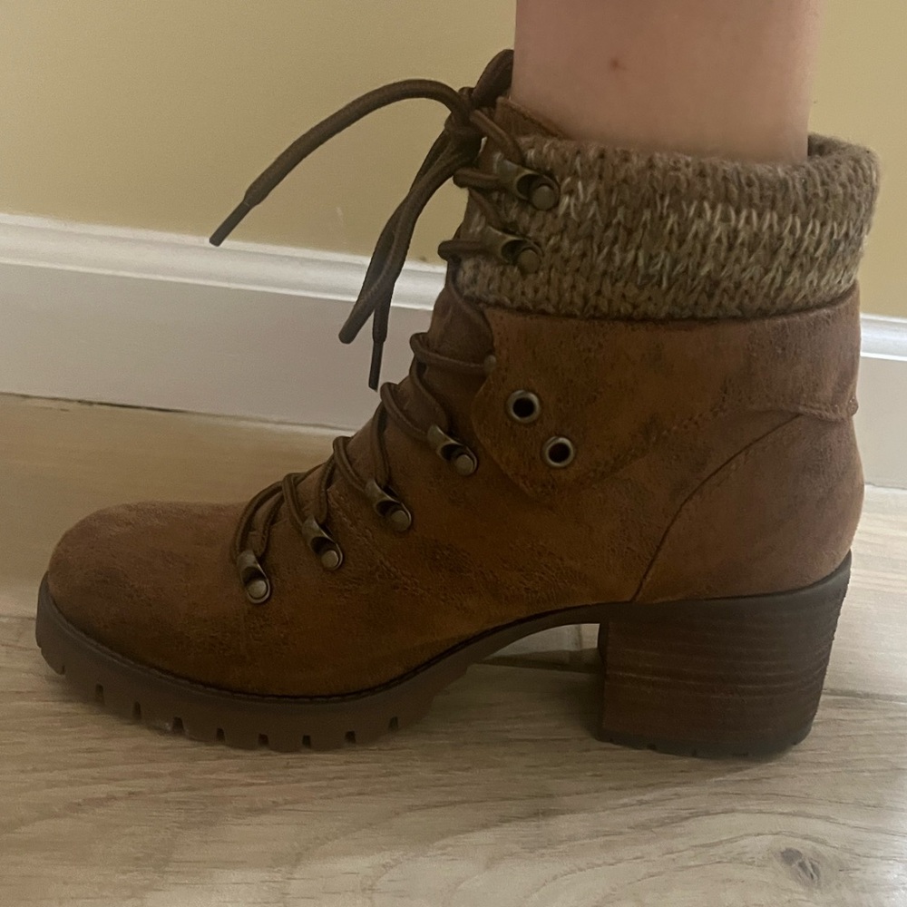 Steve Madden Gullible brown heeled boots - Picture 3 of 7